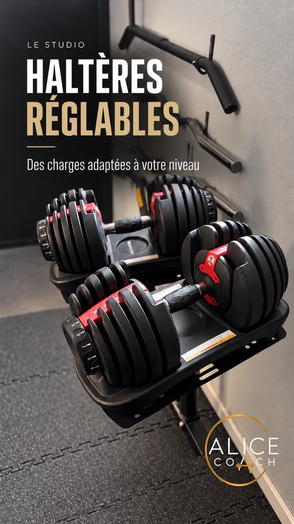 Haltères réglables : Des charges adaptées à votre niveau
